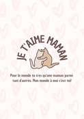 Maman, un doux câlin de chats colorés